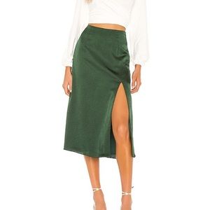 Privacy Please High Waisted Skirt w Slit - sz sm